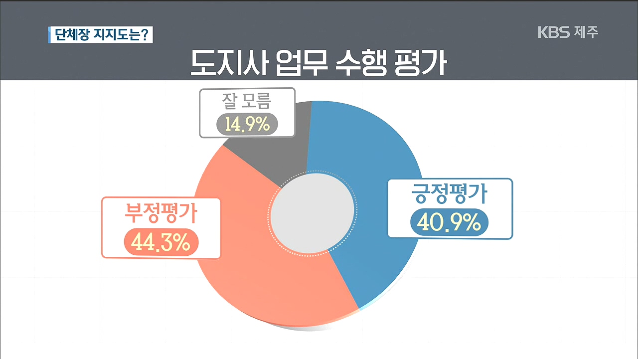 <여론조사>④단체장 지지도는?
