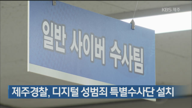 제주경찰, 디지털 성범죄 특별수사단 설치