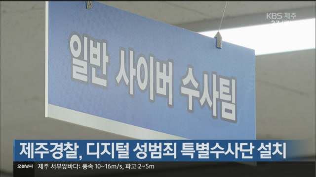 제주경찰, 디지털 성범죄 특별수사단 설치