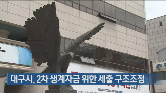 대구시, 2차 생계자금 위한 세출 구조조정
